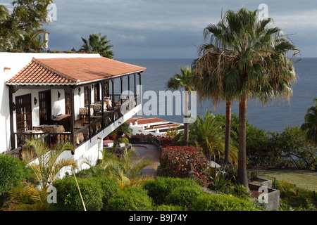 Struttura Hotel Jardin Tecina, Playa de Santiago, La Gomera, Canarie, Isole Canarie, Spagna, Europa Foto Stock