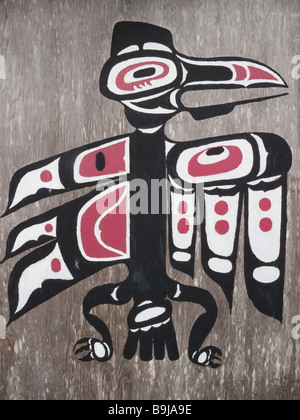 Northwest arte Nativa Raven Foto Stock