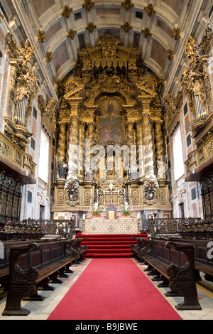 Cattedrale di Porto, vista interna, Porto, Sito Patrimonio Mondiale dell'UNESCO, Portogallo, Europa Foto Stock