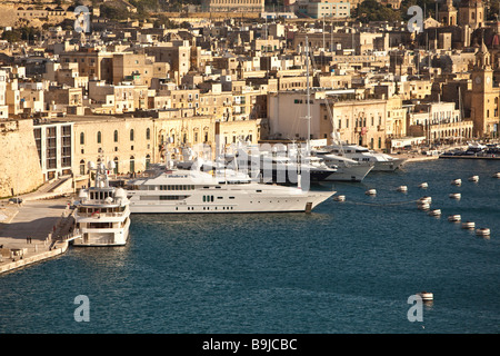 Marina in Vittoriosa, La Valletta, Malta, Europa Foto Stock