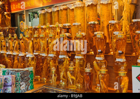 Imbottigliato Ginseng coreano per la vendita Foto Stock