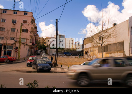 Sul ciglio della strada Beirut Libano Foto Stock