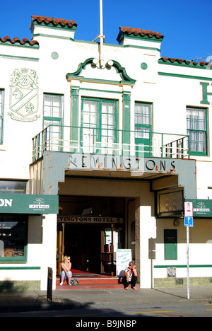 Hotel Revingtons, Tainui Street, Greymouth, Grigio distretto, West Coast, Isola del Sud, Nuova Zelanda Foto Stock