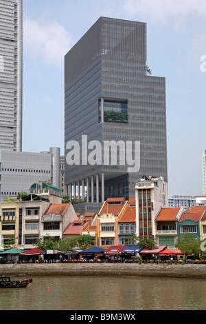 Club e ristoranti in Boat Quay district, Singapore Foto Stock