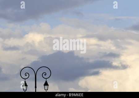 Lampade stradali di Amboise Francia Foto Stock