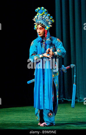 Taiwan, Taipei, Taiwan Hall di cemento, Taipei Eye, cantante Yang Shu-Chin durante un cinese rappresentazione lirica Foto Stock