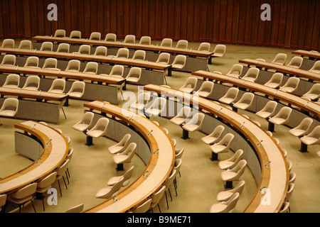 Assembly Hall dell'ONU di Ginevra, Svizzera Foto Stock