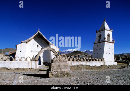 Il Cile, Tarapaca regione, provincia di Parinacota, Volcan Isluga national park, Isluga Foto Stock