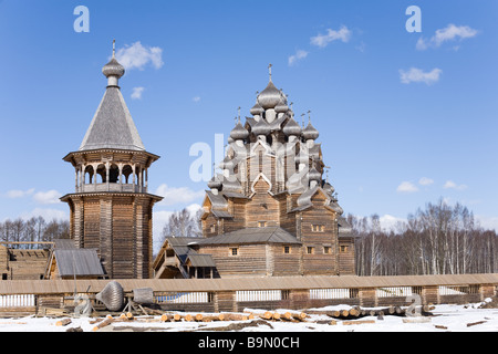 In legno tradizionale della Chiesa ortodossa russa Foto Stock