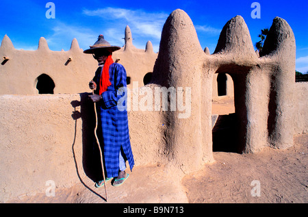 Mali, Mopti della regione, vicino a Djenne, Senossa village, Fula uomo Foto Stock
