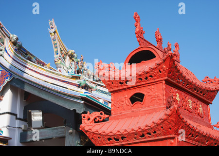 Colorato Tempio Architettura presso il Tempio di Cheng Hoon Teng, Melaka, Malaysia Foto Stock