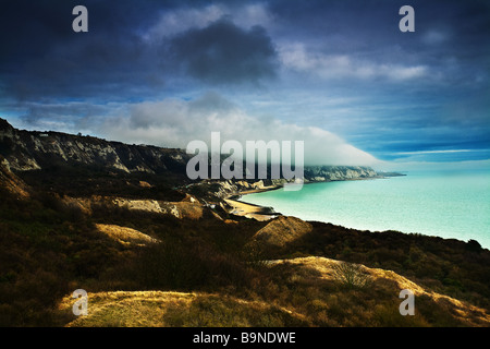 Bianche Scogliere intorno alla warren parco costiero in Folkestone,Kent Foto Stock