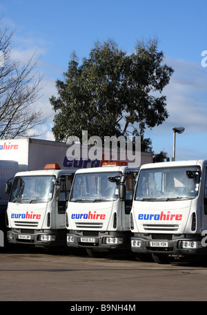 Commerciale Eurohire noleggio del veicolo. Foto Stock