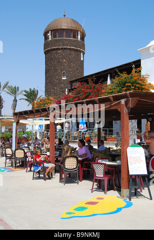 Il ristorante del porto, Caleta de Fuste, Fuerteventura, Isole canarie, Spagna Foto Stock