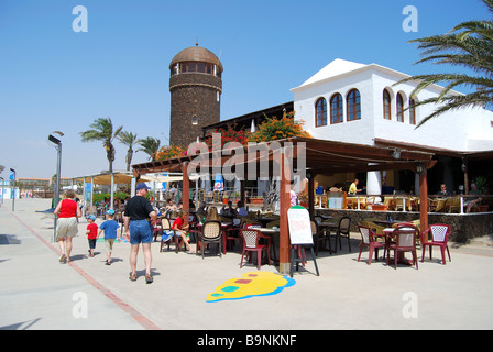 Il ristorante del porto, Caleta de Fuste, Fuerteventura, Isole canarie, Spagna Foto Stock