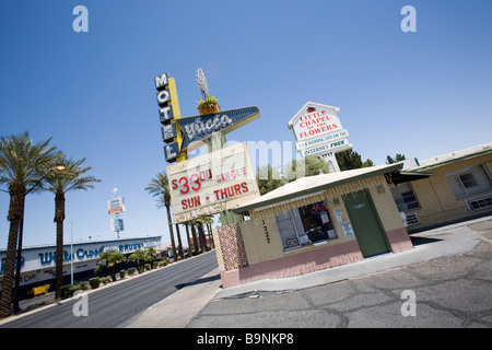 Un basso costo motel in Las Vegas Nevada USA Foto Stock