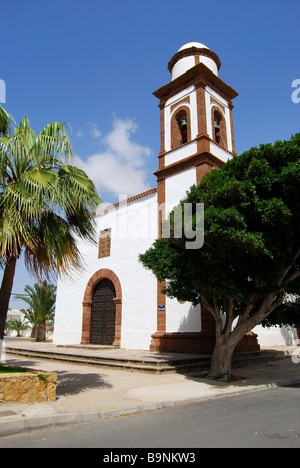 Cruz de los Caldos Chiesa, Plaza Cruz de Los Gaidos, Antigua, Fuerteventura, Isole canarie, Spagna Foto Stock