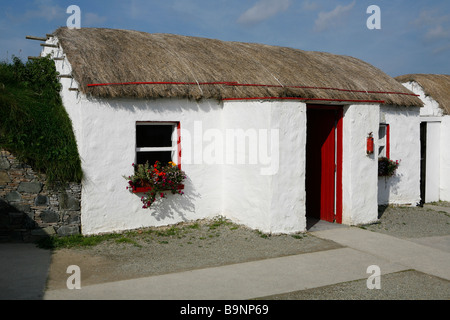 Doagh carestia Village (museo all'aperto), Repubblica di Irlanda. Foto Stock