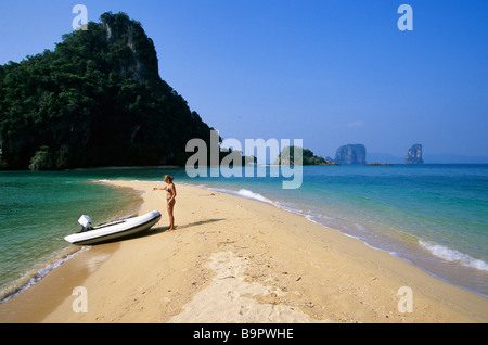 Thailandia, Provincia di Krabi, Koh Phi Phi Don Island, Kho Phak Bia Foto Stock