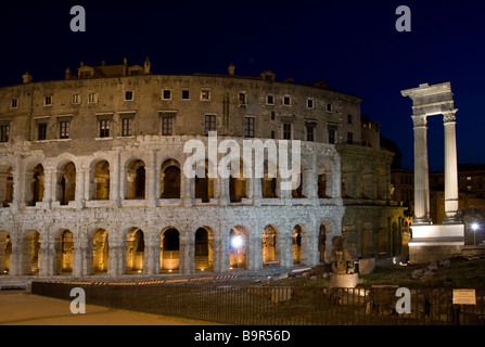 Il Teatro di Marcello & Apollo Sosiano del tempio - Roma - Italia Foto Stock