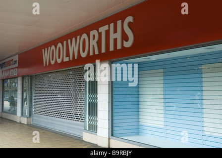 Chiuso Woolworths Store in Coventry City Centre Foto Stock