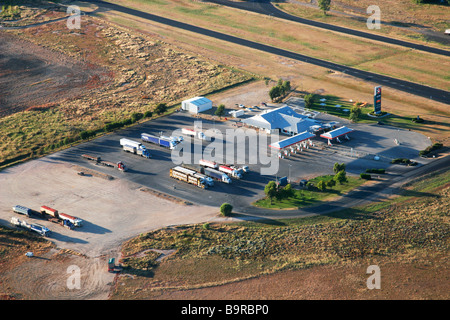 Truck stop Foto Stock