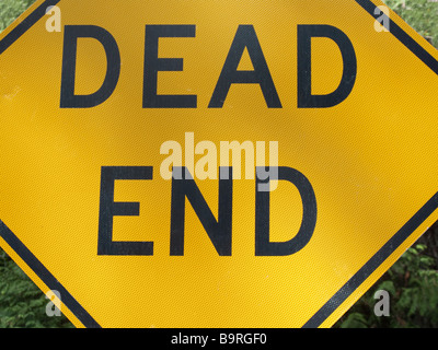 Dead End Road Sign Foto Stock