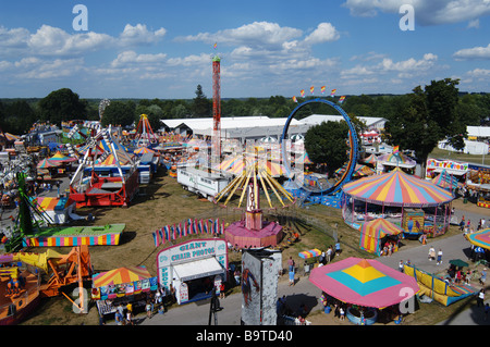 Vista aerea della Dutchess County Fair di Rhinebeck, NY Foto Stock