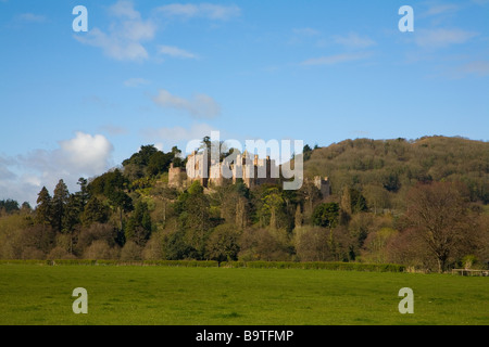 Dunster Castello medievale normanno somerset village exmoor nationaltrust attrazione monumento luttrell landmark fort fortificato Foto Stock