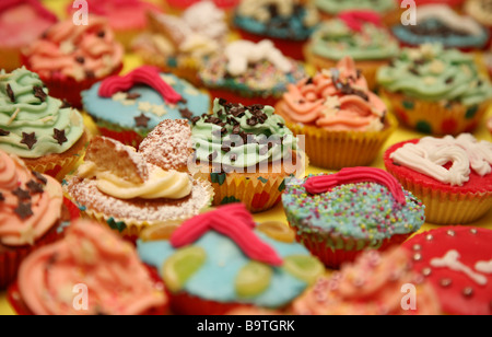 Tortine e dolci a farfalla Foto Stock