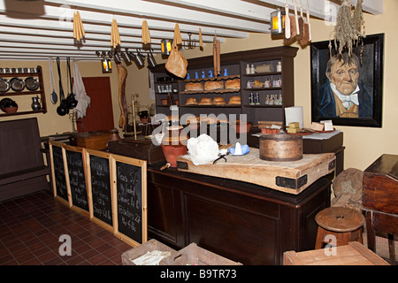 Azienda shop museum display ferriere di Blaenavon Wales UK Foto Stock
