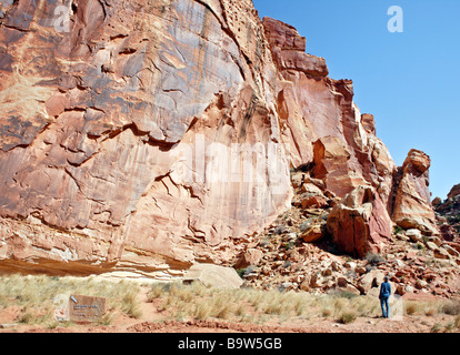 Grand Area lavaggio a Capitol Reef National Park nello Utah Stati Uniti d'America Foto Stock