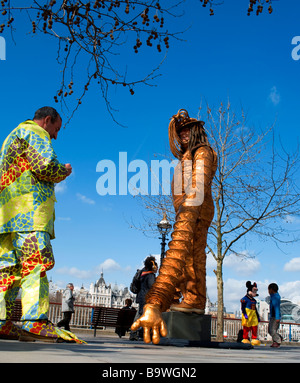 London South Bank Street scene Foto Stock