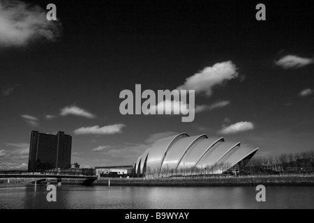 L'Armadillo edificio al SECC, che sorge sulle rive del fiume Clyde, Glasgow, Scozia Foto Stock