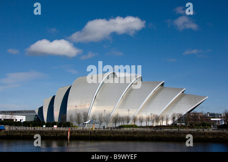 L'Armadillo edificio al SECC, che sorge sulle rive del fiume Clyde, Glasgow, Scozia Foto Stock
