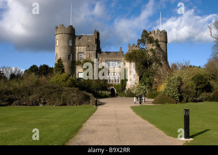 Il Castello di Malahide, regione settentrionale della contea di Dublino, Irlanda Foto Stock