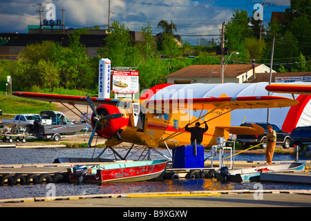 Aeromobili Norseman Chimo servizio aereo in città di Red Lake Ontario Canada Foto Stock