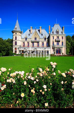 Chateau Schadau presso il lago di Thun il cantone di Berna Svizzera Thunersee Foto Stock