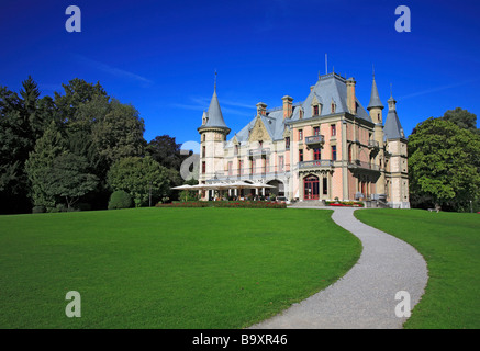 Chateau Schadau presso il lago di Thun il cantone di Berna Svizzera Thunersee Foto Stock