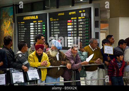 DEL'Aeroporto Internazionale Indira Gandhi di Delhi India Foto Stock