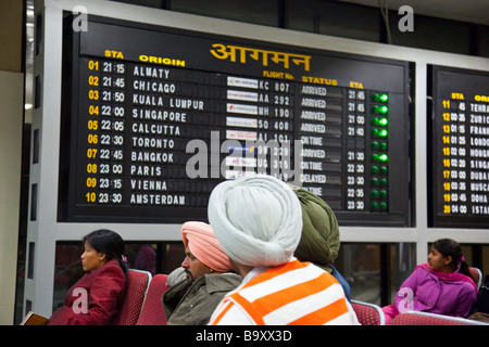 DEL'Aeroporto Internazionale Indira Gandhi di Delhi India Foto Stock