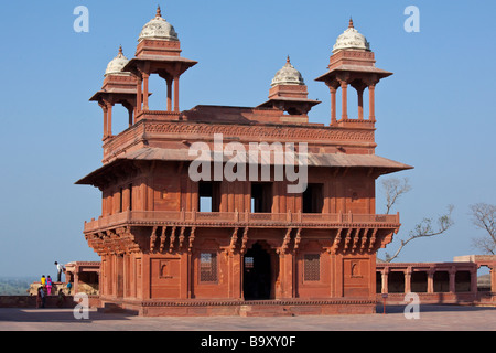 Diwan i Khas nel complesso del palazzo a Fatehpur Sikri in Uttar Pradesh India Foto Stock