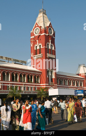 Chennai Central Station Tamil Nadu India Foto Stock