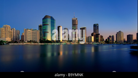 Il CBD di Brisbane Panorama cityscape Foto Stock