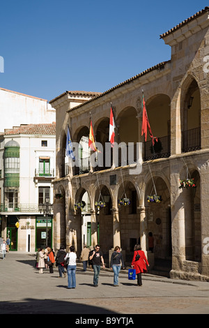 Municipio della Città Vecchia e da Plaza Mayor di Zamora Castiglia e Leon Spagna Foto Stock