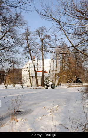 San Giovanni Nepomuceno la chiesa parrocchiale (b. 1741 - 47), Zwierzyniec, Polonia Foto Stock