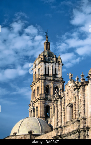 La torre della cattedrale di Durango in Messico Foto Stock