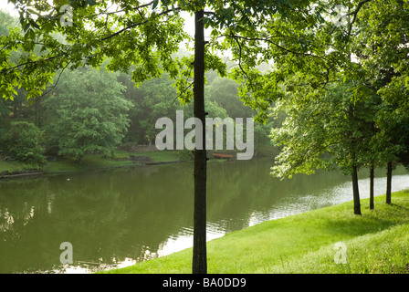 Scena pastorale nei pressi di Pugh vecchio mulino in North Little Rock, Arkansas. Foto Stock