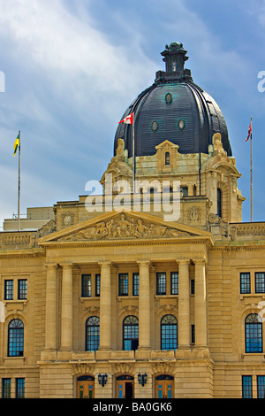Edificio legislativo nella città di Regina Saskatchewan Canada Foto Stock