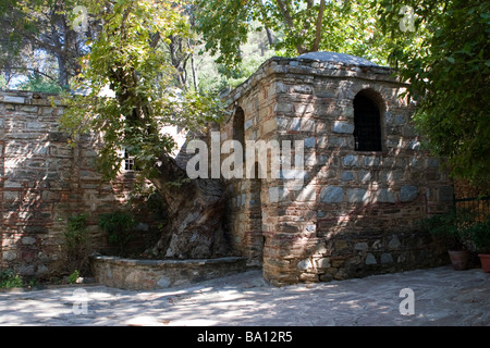 Casa originale e la cappella della Vergine Maria vicino a Efeso in Turchia. Foto Stock